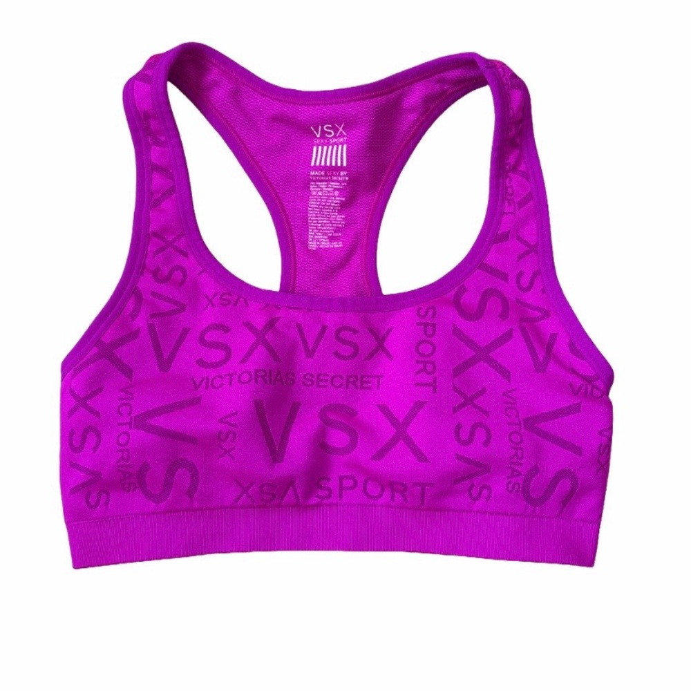 Victoria’s Secret VSX Sexy Sport Bra Size M Vibrant Y2K  Gym to Street Logomania